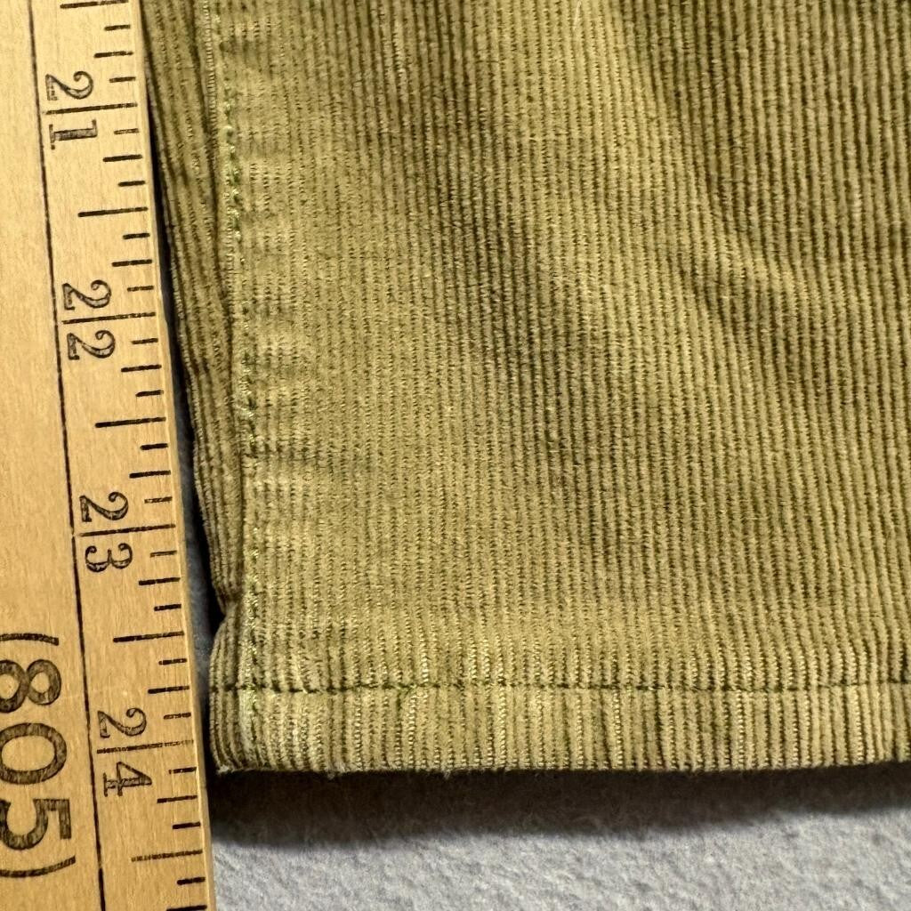 Madewell Classic Straight Jean Corduroy Pants Womens 28 Green Olive High Rise