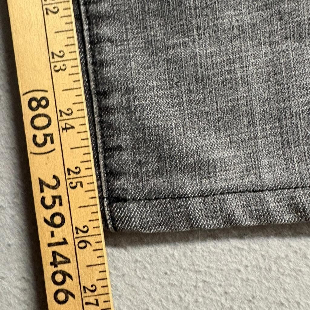 Sasson Skinny Leg Shuffle Jeans Womens Size 8 Gray Stretch Denim Sequin Pockets