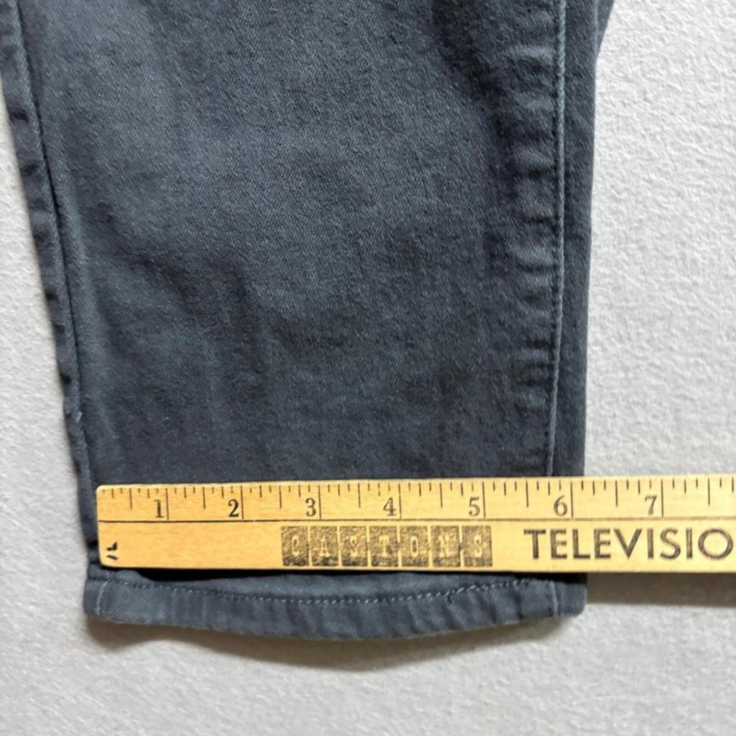 Wulful Mens Size 38 Gray Denim Jeans Straight Leg Casual Pants