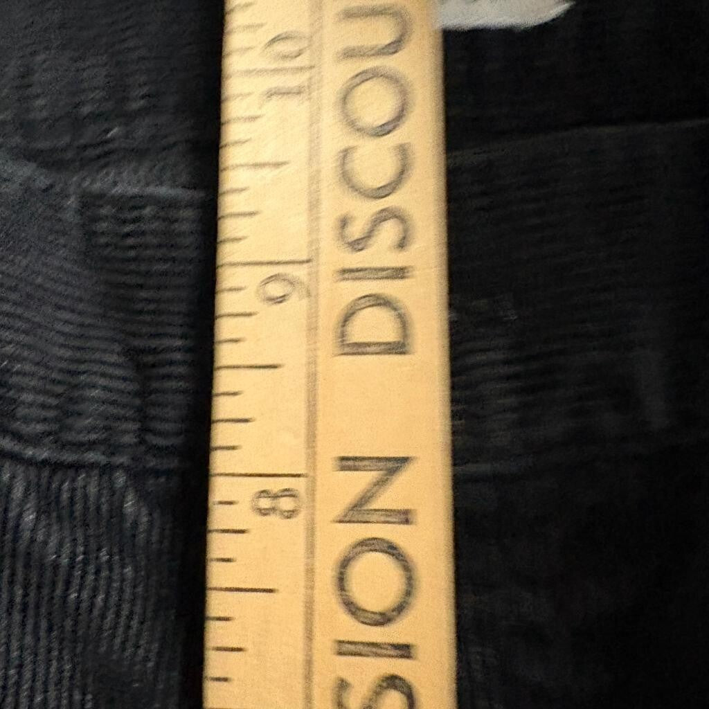 Jones New York Sport Corduroy Pants Womens Size 4 Black Stretch Straight Leg