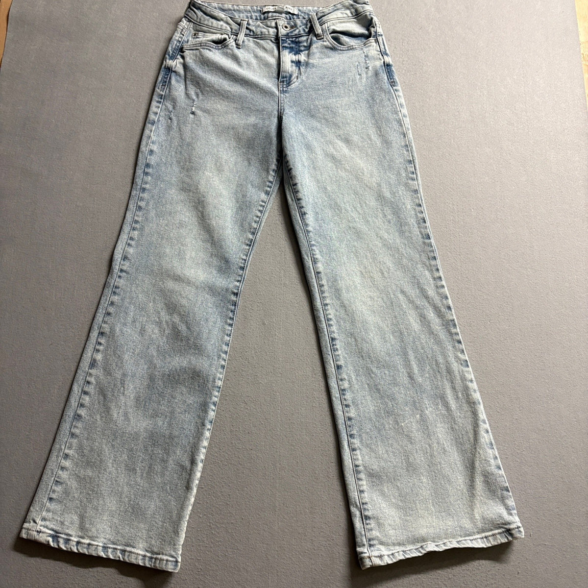 Celebrity Pink Wide Leg Jeans Womens Size 5 / 27 Light Wash High Rise Stretch