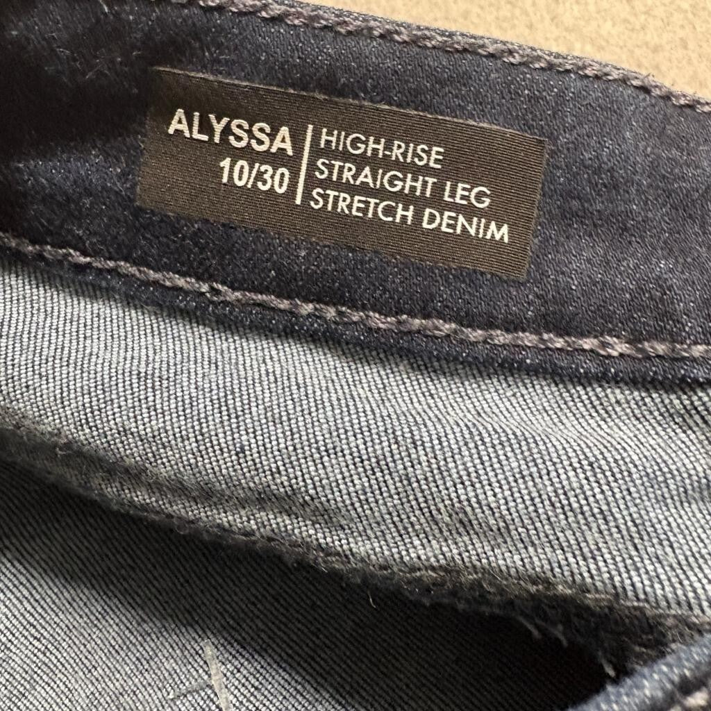 Buffalo David Bitton Alyssa Jeans Womens 10/30 High Rise Straight Leg Blue