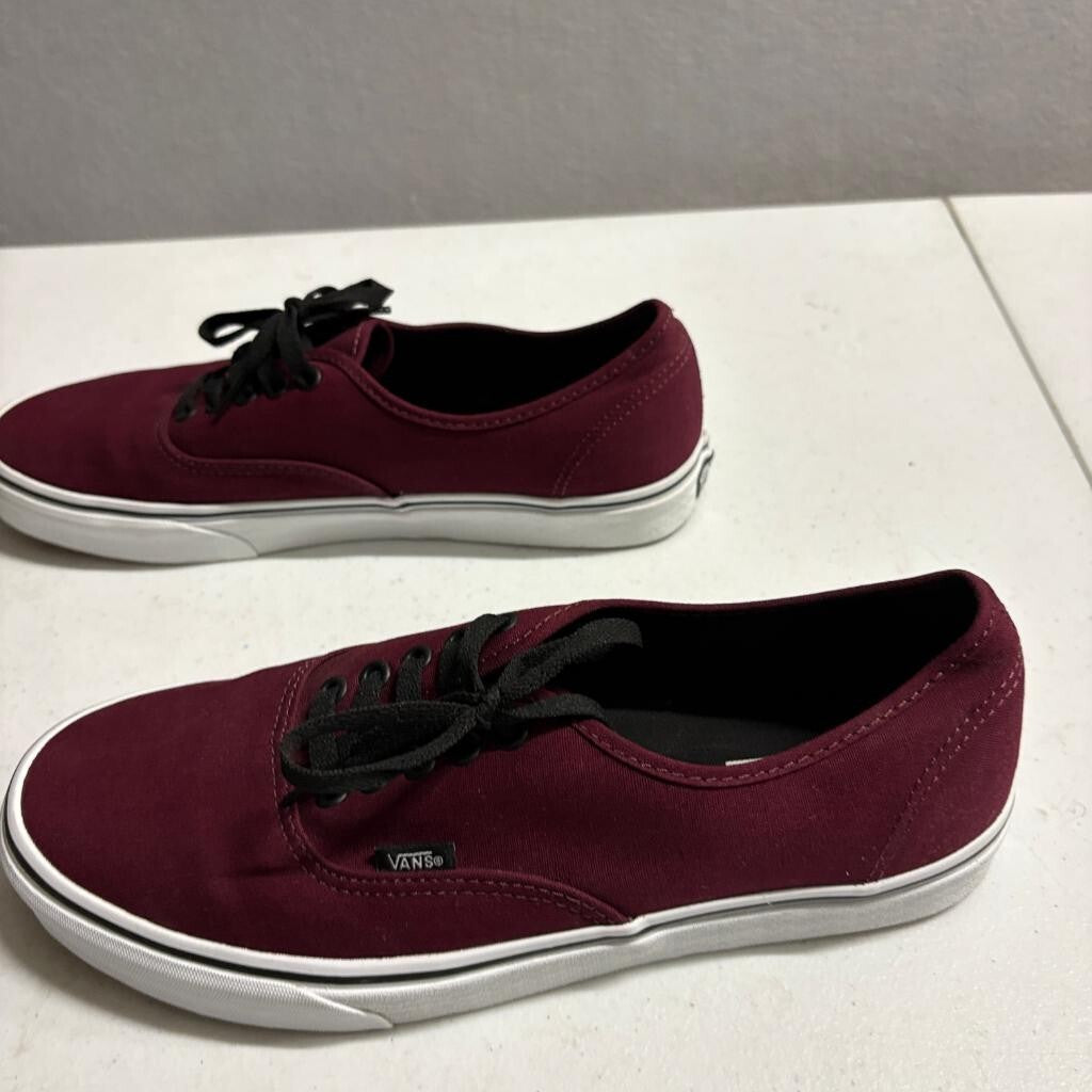 Vans Authentic Port Royale Black Mens Size 11 Sneakers Burgundy VN000QER5U8