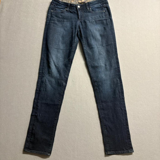Paige Premium Denim Skyline Skinny Jeans Womens Size 28 Dark Wash Stretch