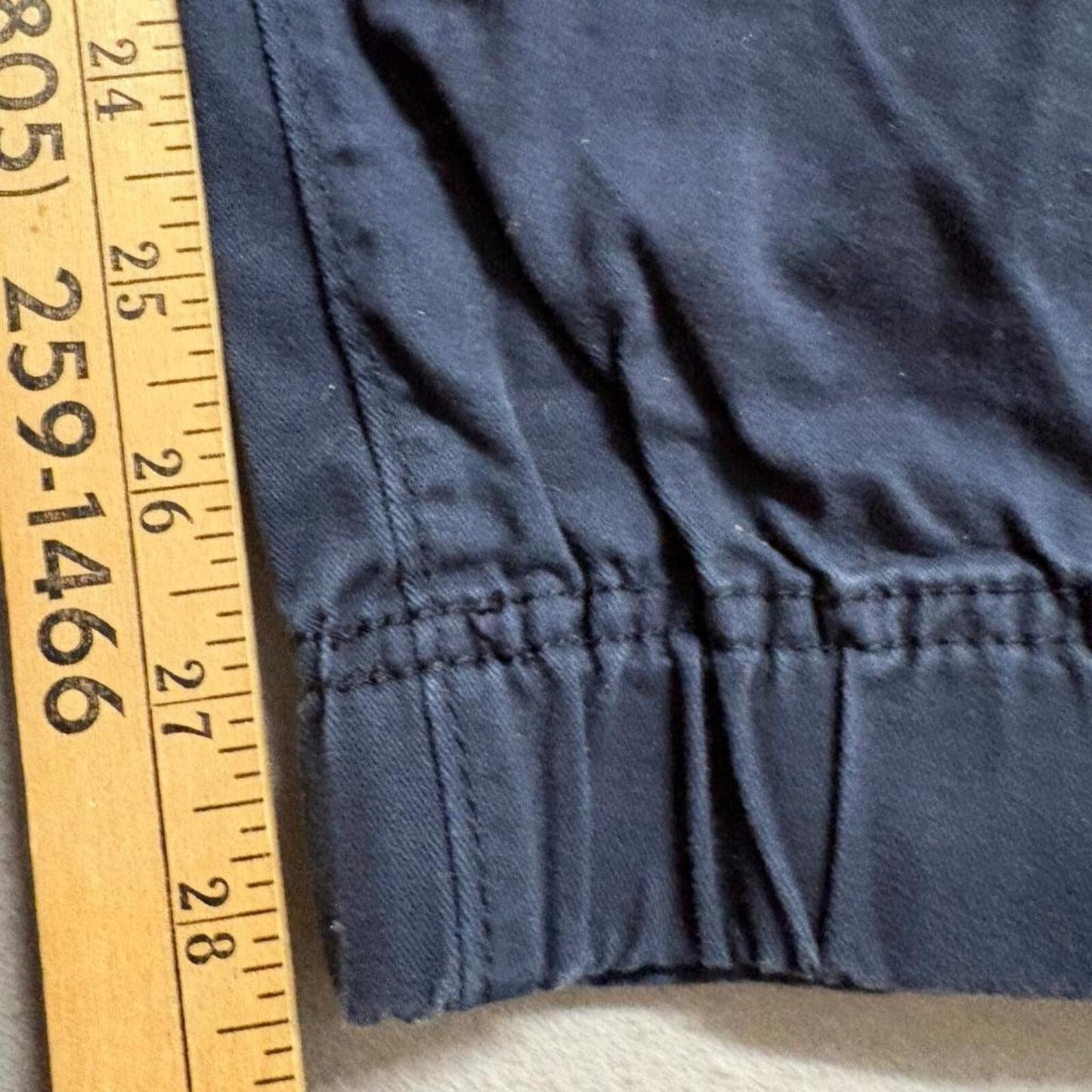 Aeropostale Jogger Pants Mens Small Navy Blue Cotton Elastic Waist Drawstring