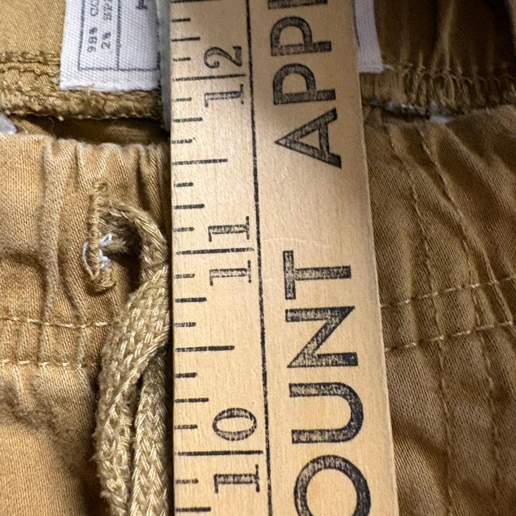 Free Planet Jogger Pants Mens Medium Brown Cotton Stretch Elastic Waist