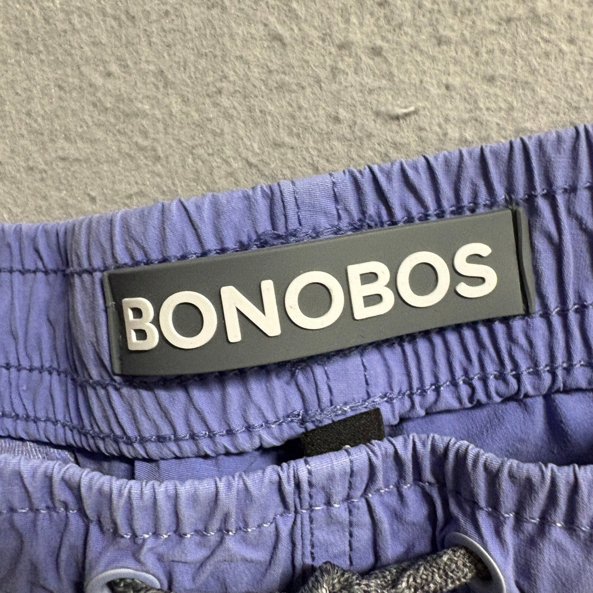 Bonobos Mens Swim Trunks Size Large Purple 7 Inch Inseam Fish Patch Board Shorts