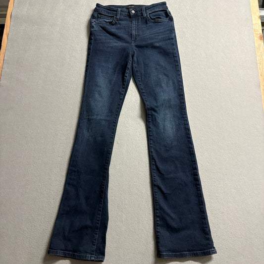 Joe's Jeans Womens 27 High Rise Curvy Bootcut Dark Wash Stretch Blue Denim Pants