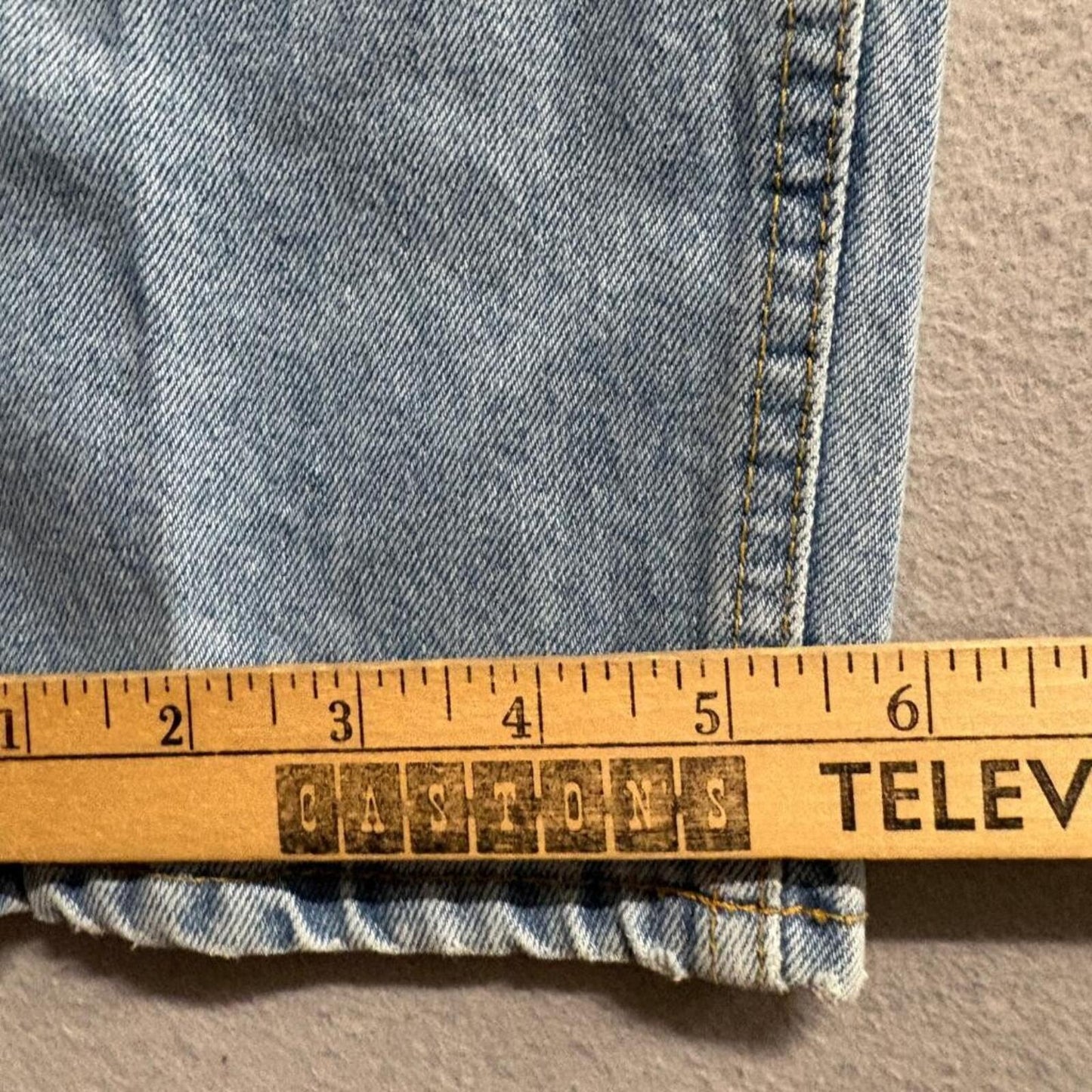 The Ragged Priest Ragged Jeans Womens 26 Blue Denim High Rise Straight Leg