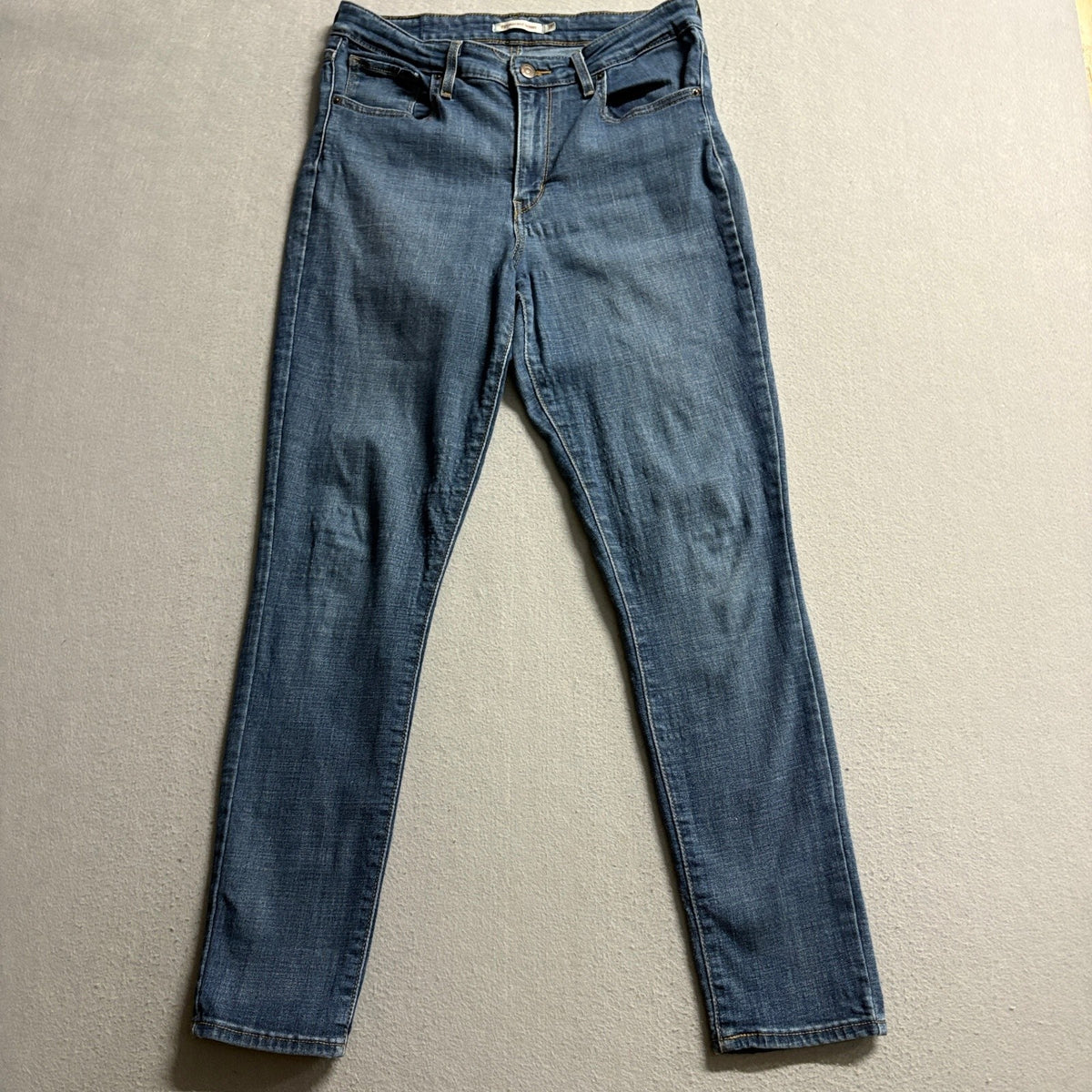 Levi's 721 High Rise Skinny Jeans Womens Size 31 Blue Denim Stretch Pants