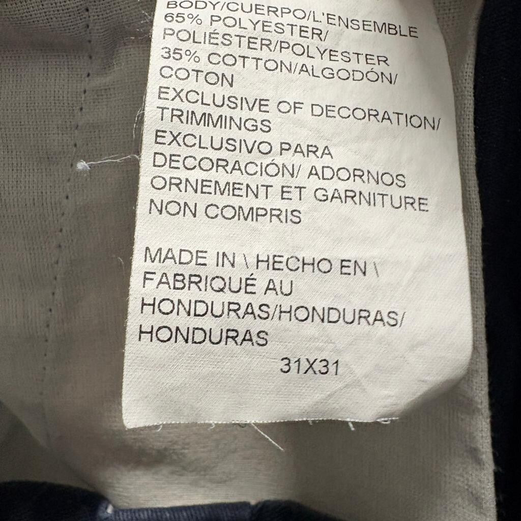 Dickies 874 Original Fit Work Pants Mens 31x31 Navy Blue Polyester Cotton Blend