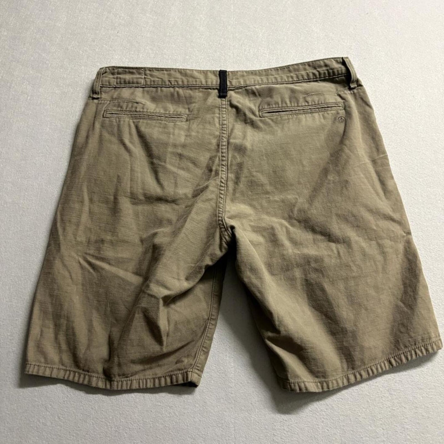 Rag & Bone New York Mens Chino Shorts Size 36 Army Green Cotton Flat Front