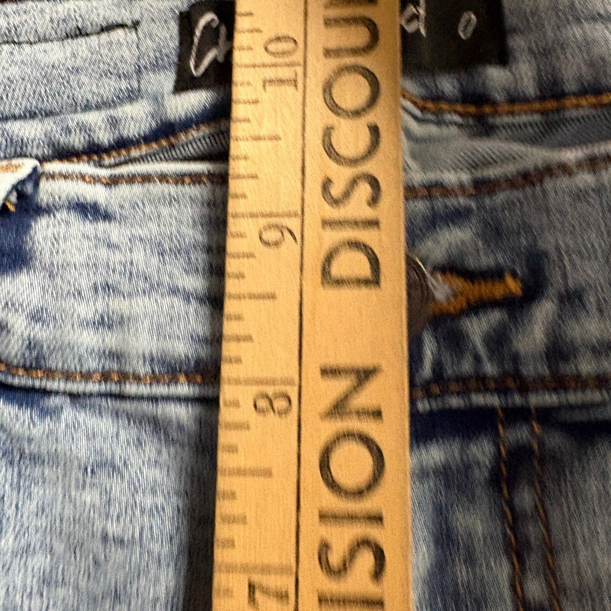 Chic Connect Girls Wide Leg Jeans Size 10 Light Wash Denim Carpenter Utility