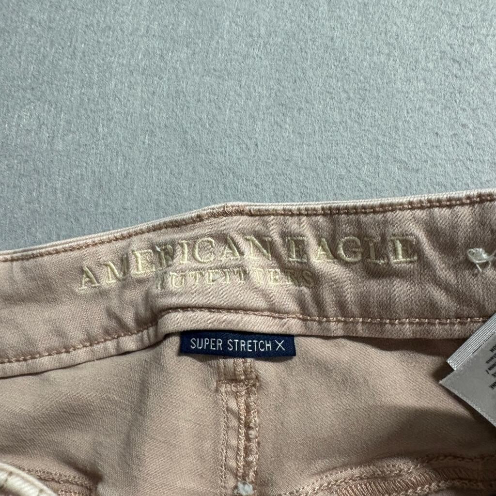 American Eagle Super Stretch X Hi-Rise Jegging Jeans Womens 4 Regular Tan Beige