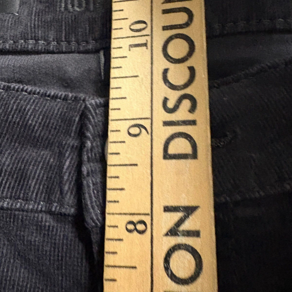 Kut From The Kloth Donna Ankle Skinny Corduroy Pants Womens Size 6 Charcoal Gray