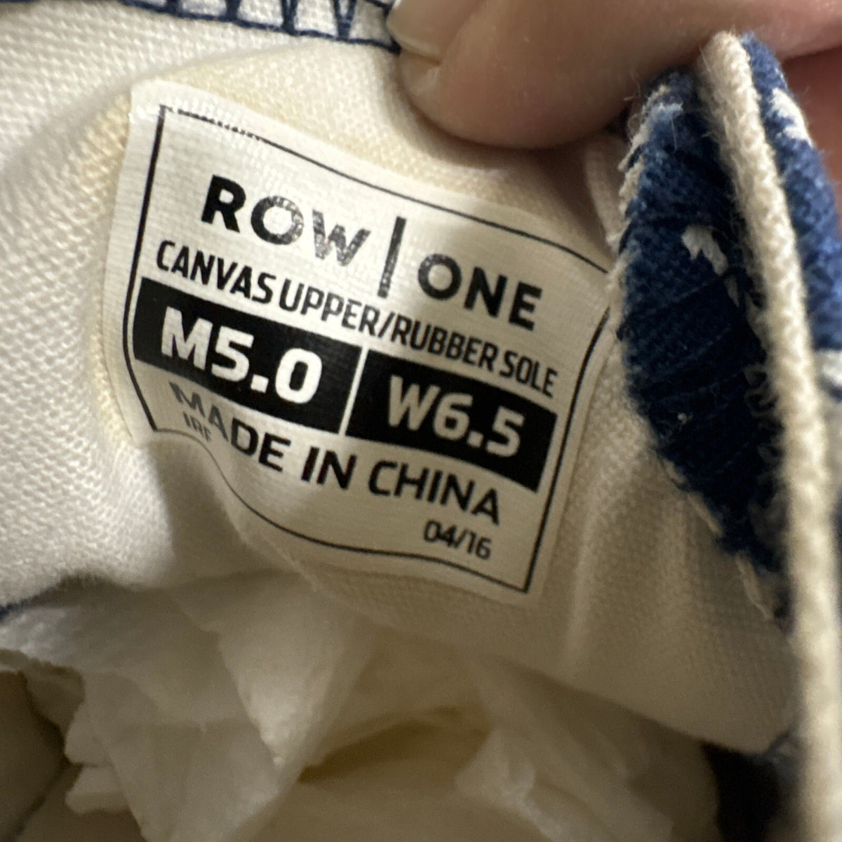 Los Angeles Dodgers Row One Canvas Shoes Womens 6.5 Mens 5 Blue MLB Sneakers