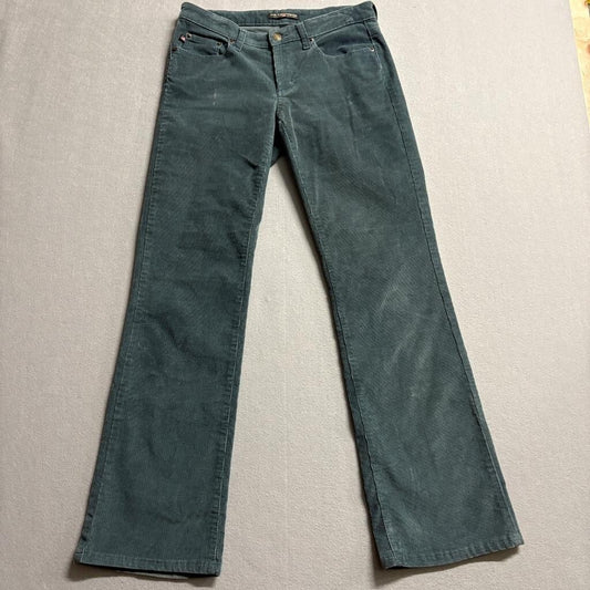 Polo Jeans Co Ralph Lauren Corduroy Pants Womens 4 Green Bootcut Stretch