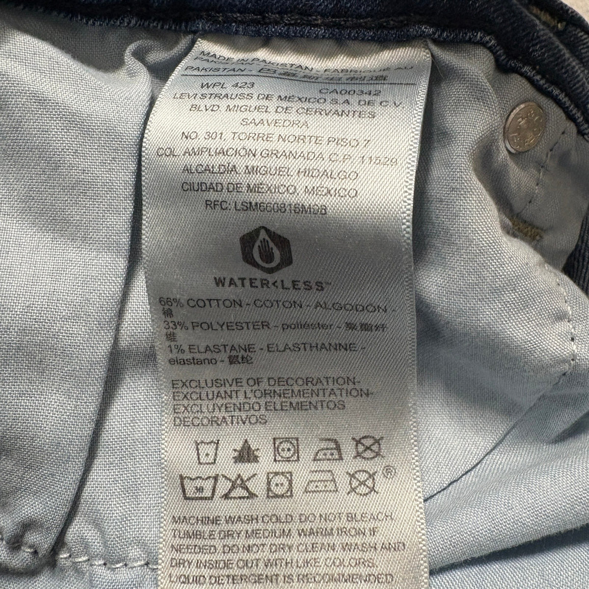 Signature by Levi Strauss Co Womens Jeans Size 14 Mid Rise Boyfriend Blue Denim