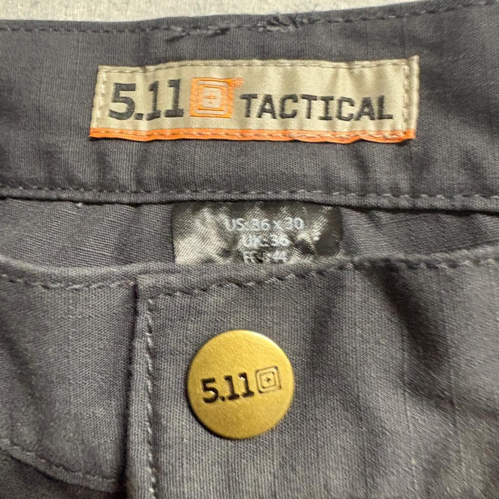 5.11 Tactical Cargo Pants Mens 36x30 Black Ripstop Work Utility Combat Pants
