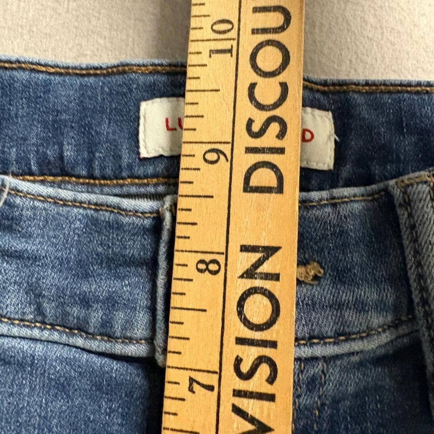 Lucky Brand Sweet Mid Rise Straight Jeans Womens 8/29 R Blue Denim Stretch