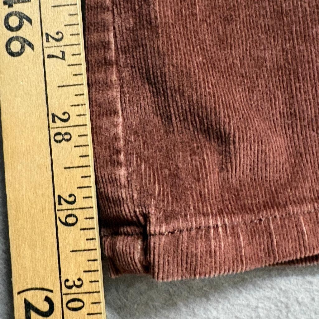 Bandolino Corduroy Pants Womens 6 Brown Stretch Bootcut Flare Cotton Blend