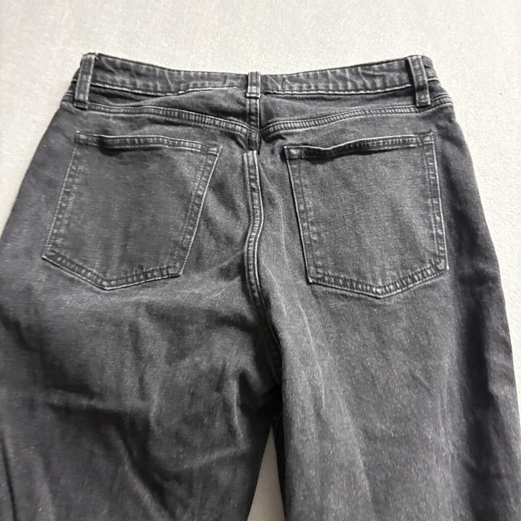 Abercrombie & Fitch Curve Love Skinny High Rise Jeans Womens 30/10R Black Raw
