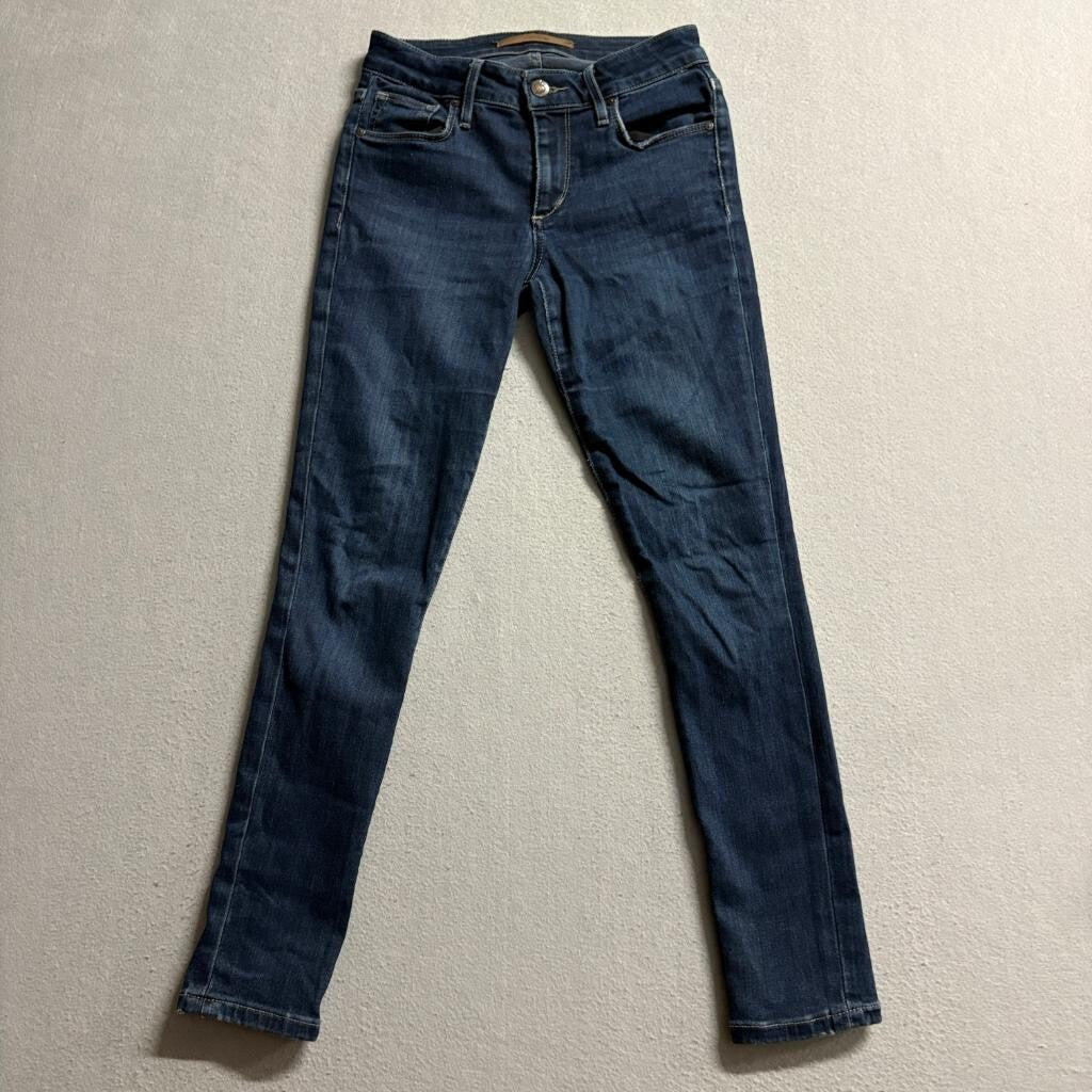 Joe's Jeans Curvy Skinny 26 Crop Womens Size 23 Dark Wash Denim Stretch