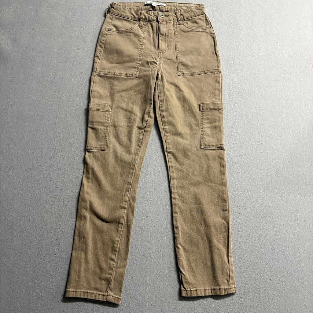 Celebrity Pink Cargo Pants Womens 5/27 Brown Cotton Blend High Rise Utility