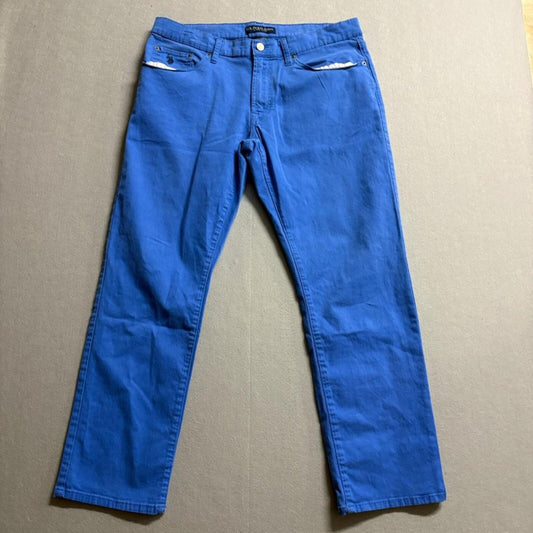 US Polo Assn Mens Jeans 36x30 Blue Denim Activate Stretch Straight Leg Pants