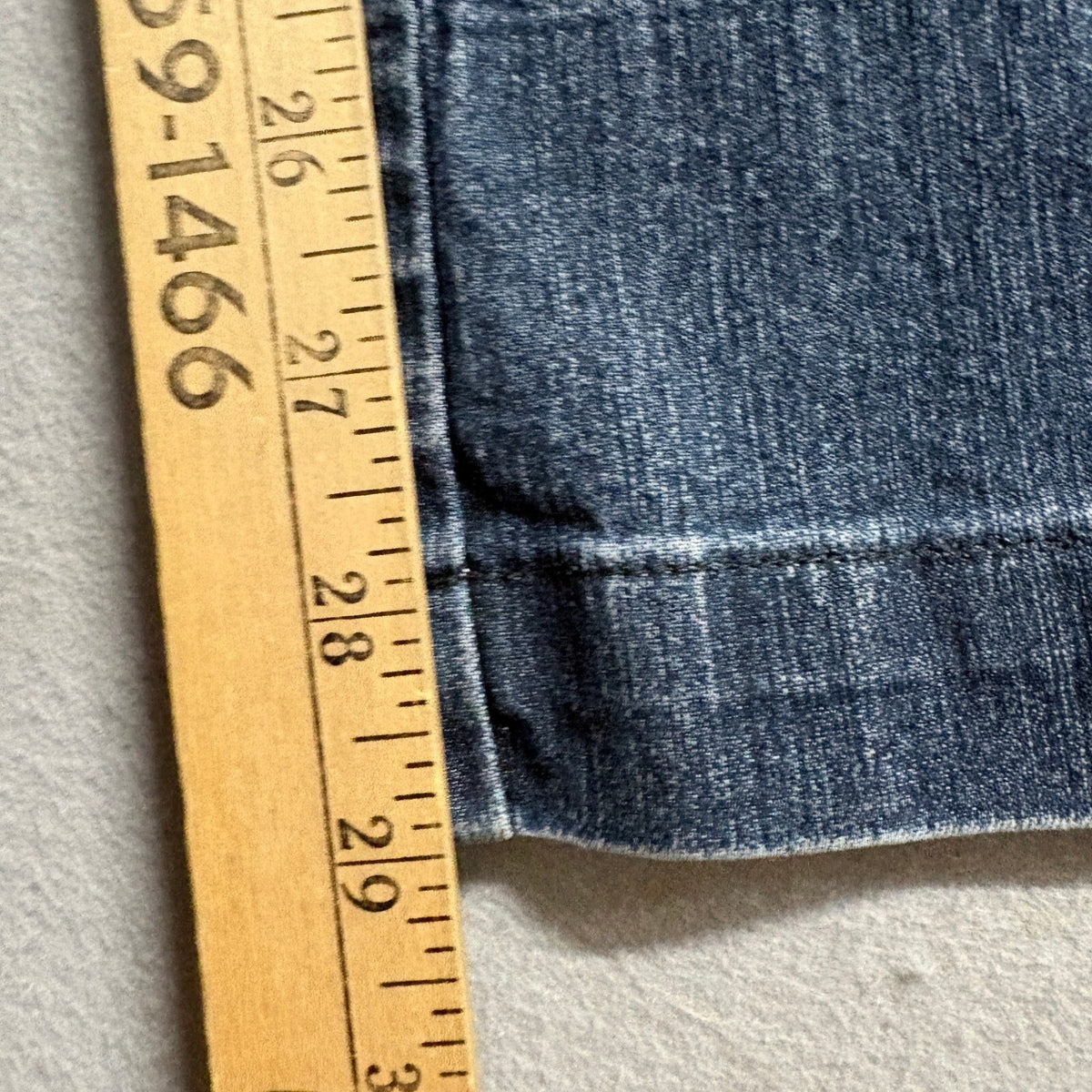 Style & Co Petite Tummy Control Jeans Womens 4P Blue Bootcut Stretch Dark Wash