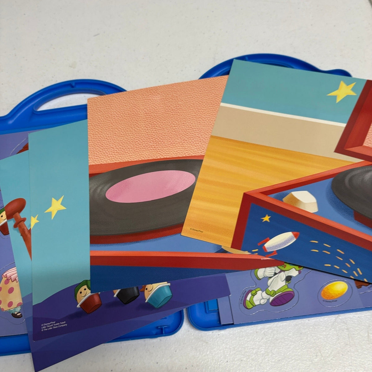 Disney Pixar Toy Story Book & Magnetic Play Set Field Day Carrying Case Complete