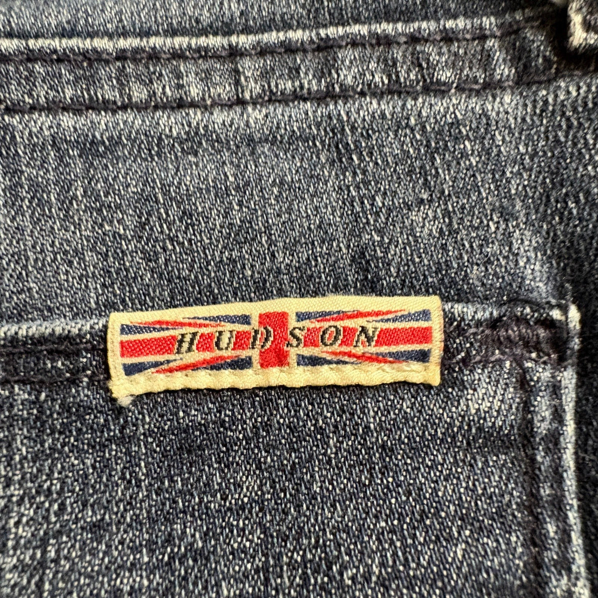 Hudson Jeans Womens 31 Skinny Dark Wash Stretch Denim Blue Pants Cuffed Inseam