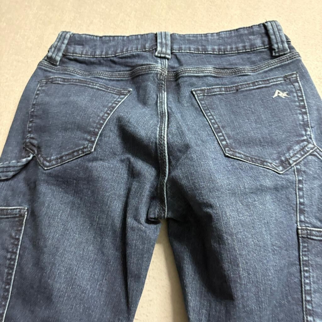 Ridgecut Toughwear Womens Carpenter Jeans Size 4 Dark Wash Denim Stretch Work