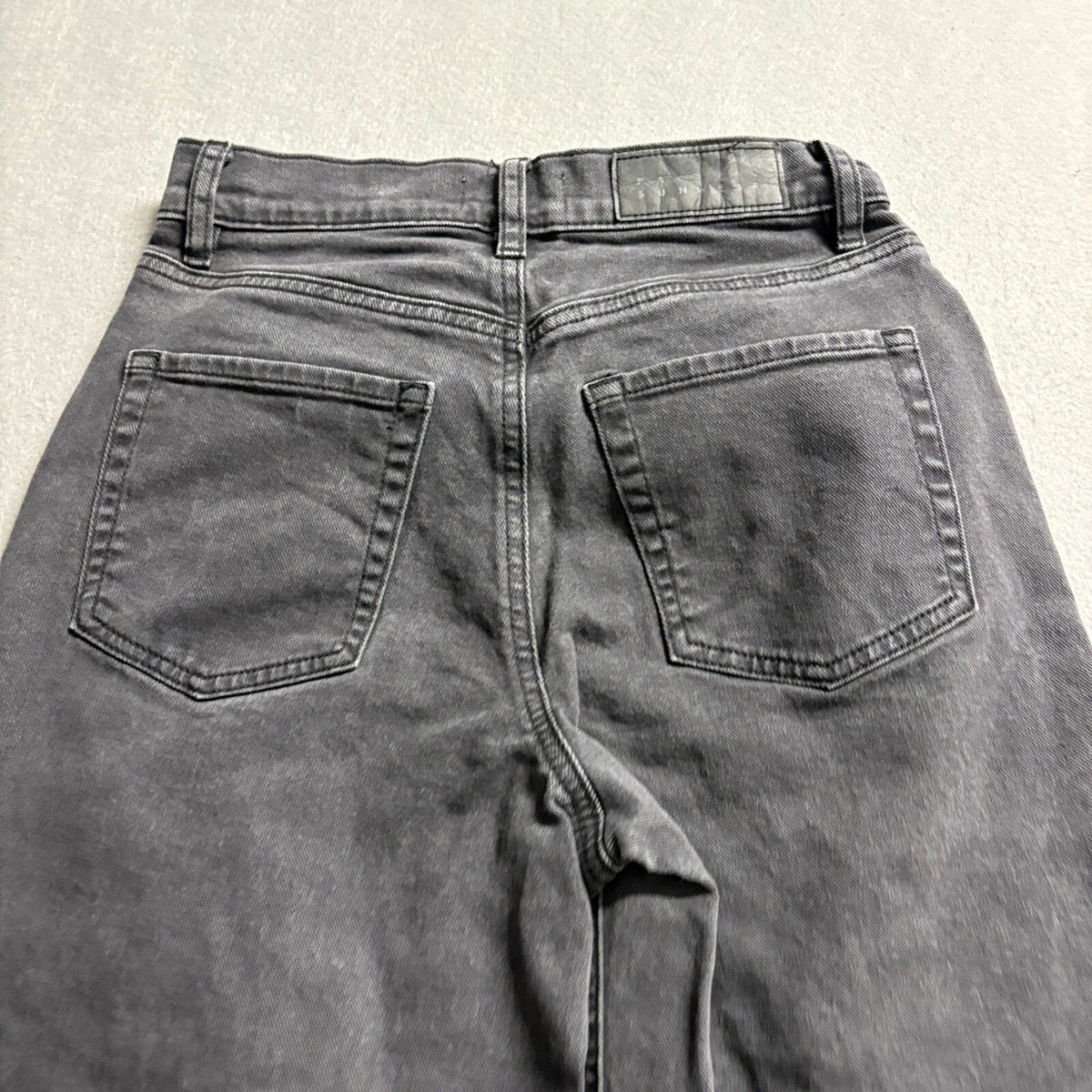 PacSun Stretch Wide Leg Jeans Womens Size 25 Gray Denim High Rise