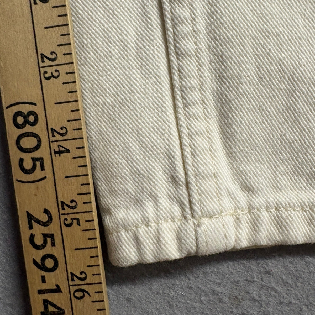 PacSun Womens Cargo Utility Pants Size 23 Cream Off White Denim Straight Leg