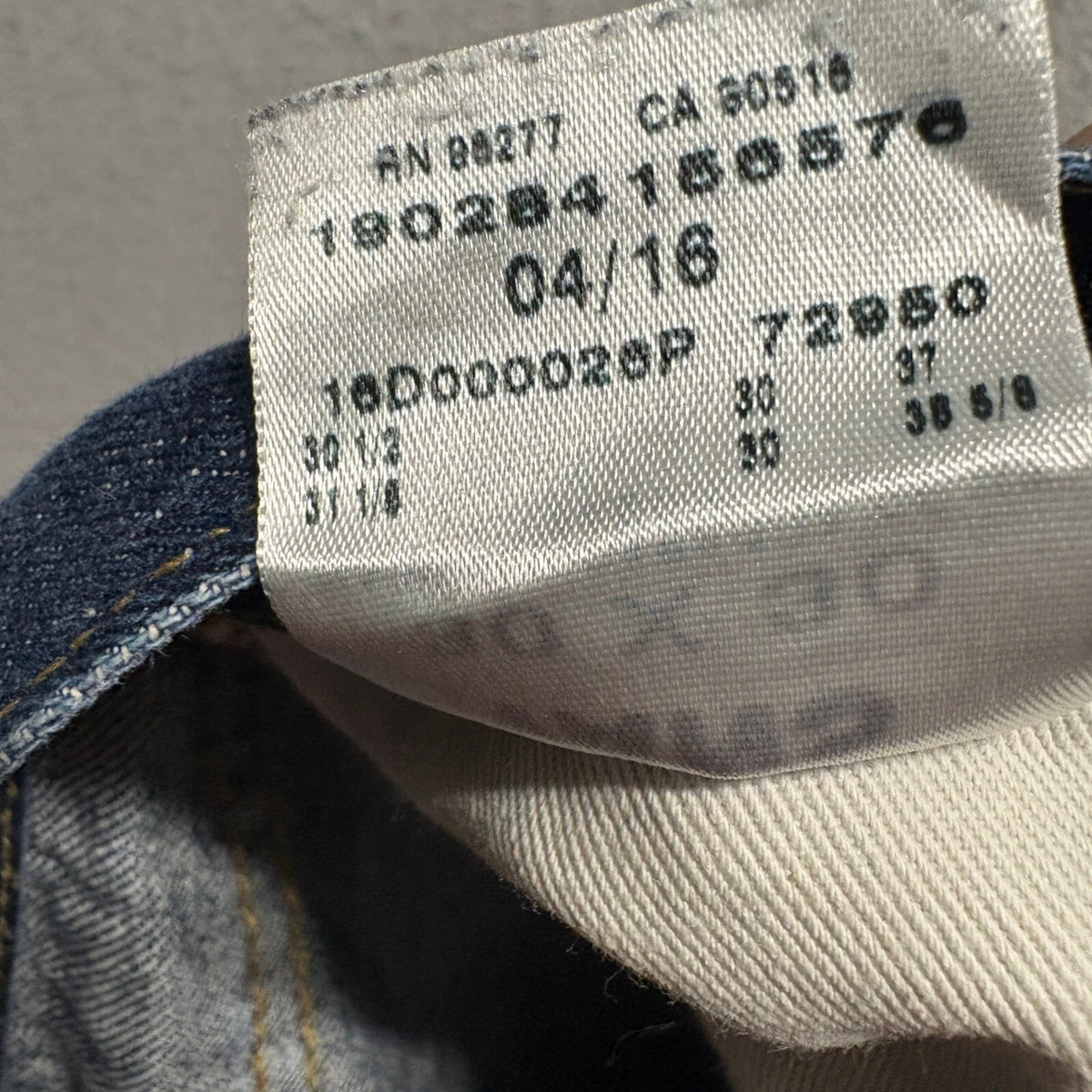 Vans V16 Slim Jeans Mens 30x30 Dark Wash Blue Denim Skateboarding Pants