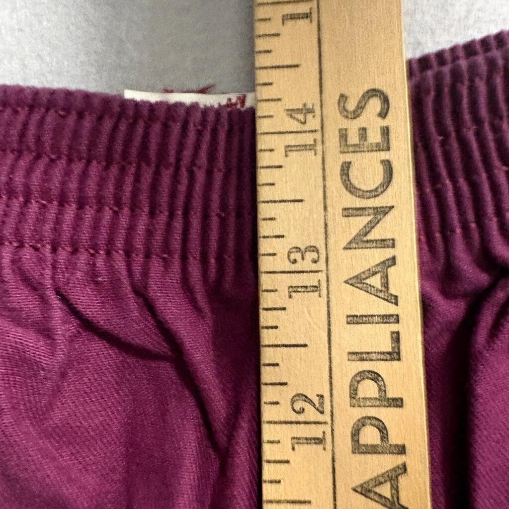 Vintage Key Elements Mens Large Maroon Athletic Shorts Made in USA 3 Stripe