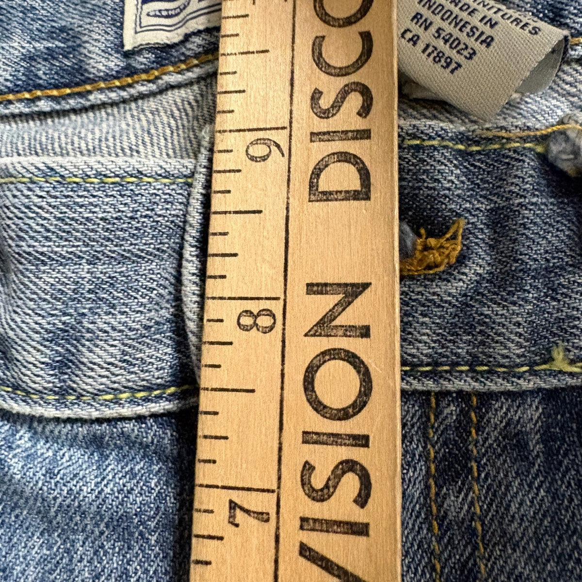 Old Navy Blue Jeans Womens Size 8 Capri Cuffed Crop Denim Low Waist Y2K Blue