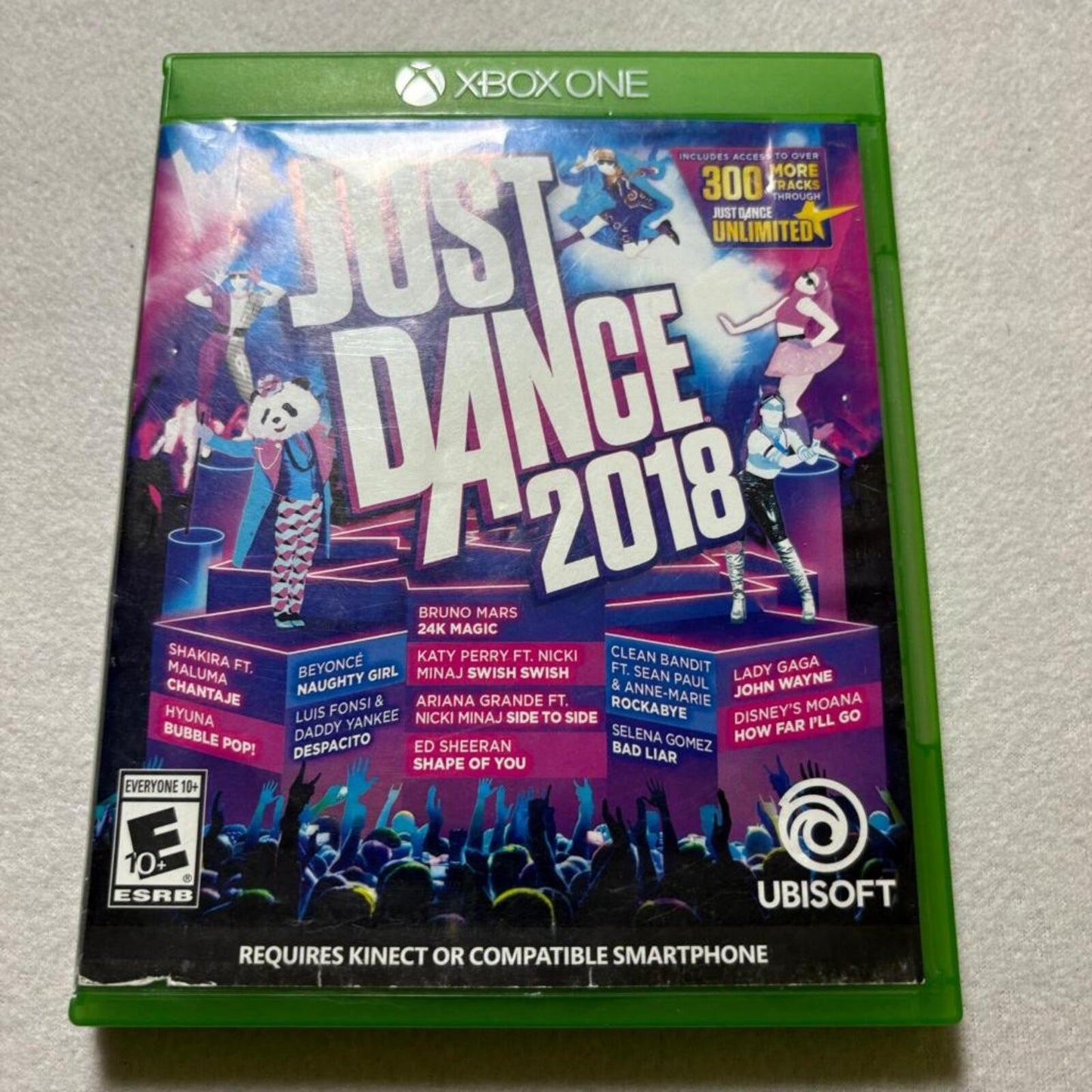 Just Dance 2018 Xbox One Game Disc Case Tested Ubisoft