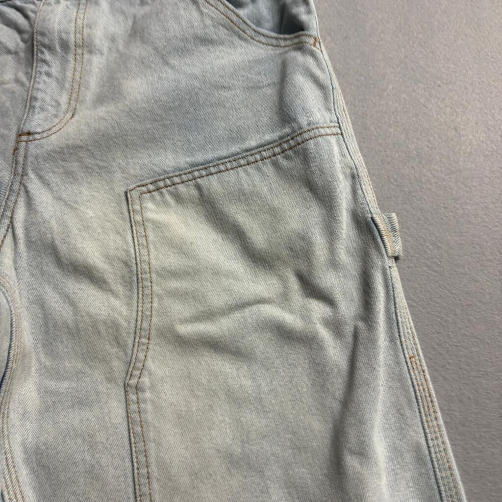 RSQ Utility Carpenter Jeans Womens 28x30 Light Wash Blue Denim Double Knee Pants