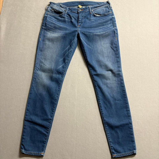 True Religion Casey Super Skinny Jeans Womens 32 Low Rise Blue Denim Stretch