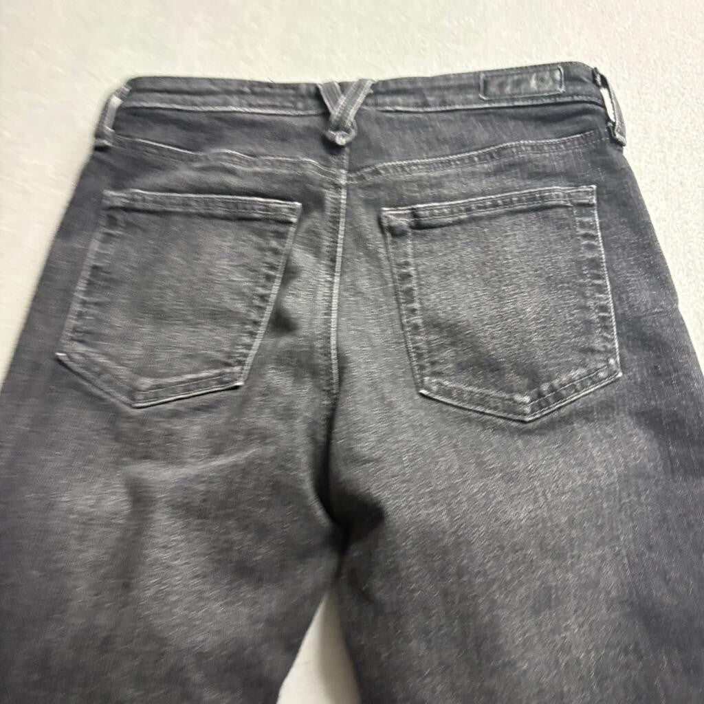 AG Adriano Goldschmied Seamed Isabelle High Rise Straight Crop Jeans Size 27R