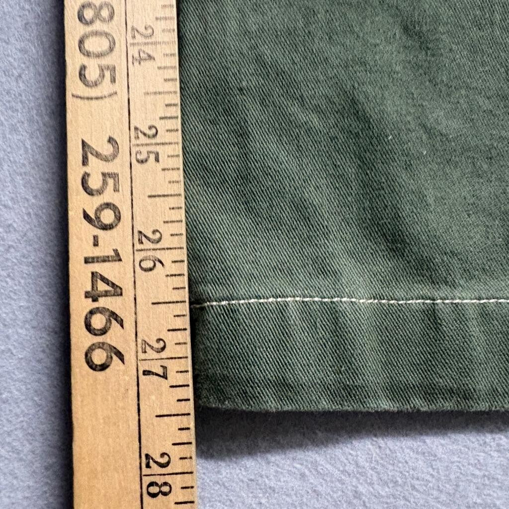Full Tilt Cargo Pants Womens Small Green Cotton Wide Leg Utility Pockets