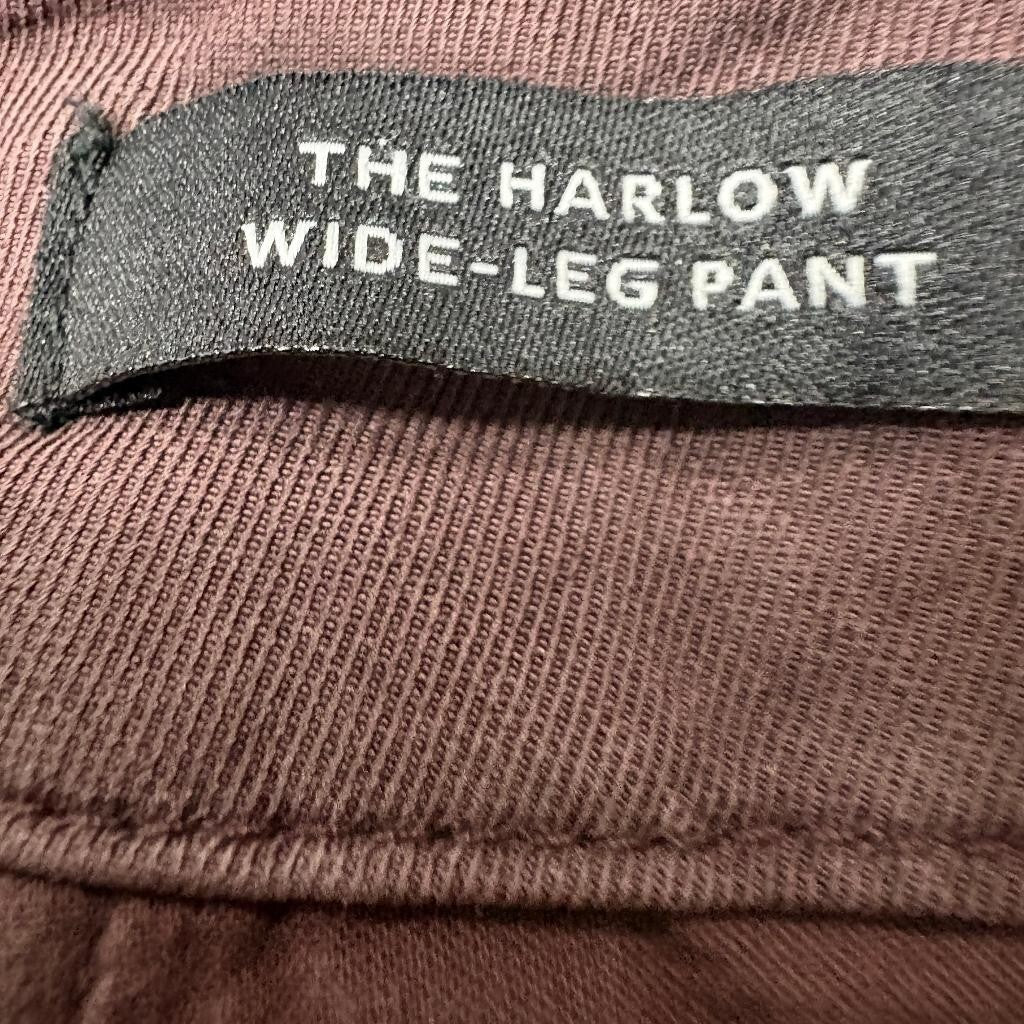Madewell The Harlow Wide Leg Pants Womens 14 Brown Lyocell Cotton Linen Blend