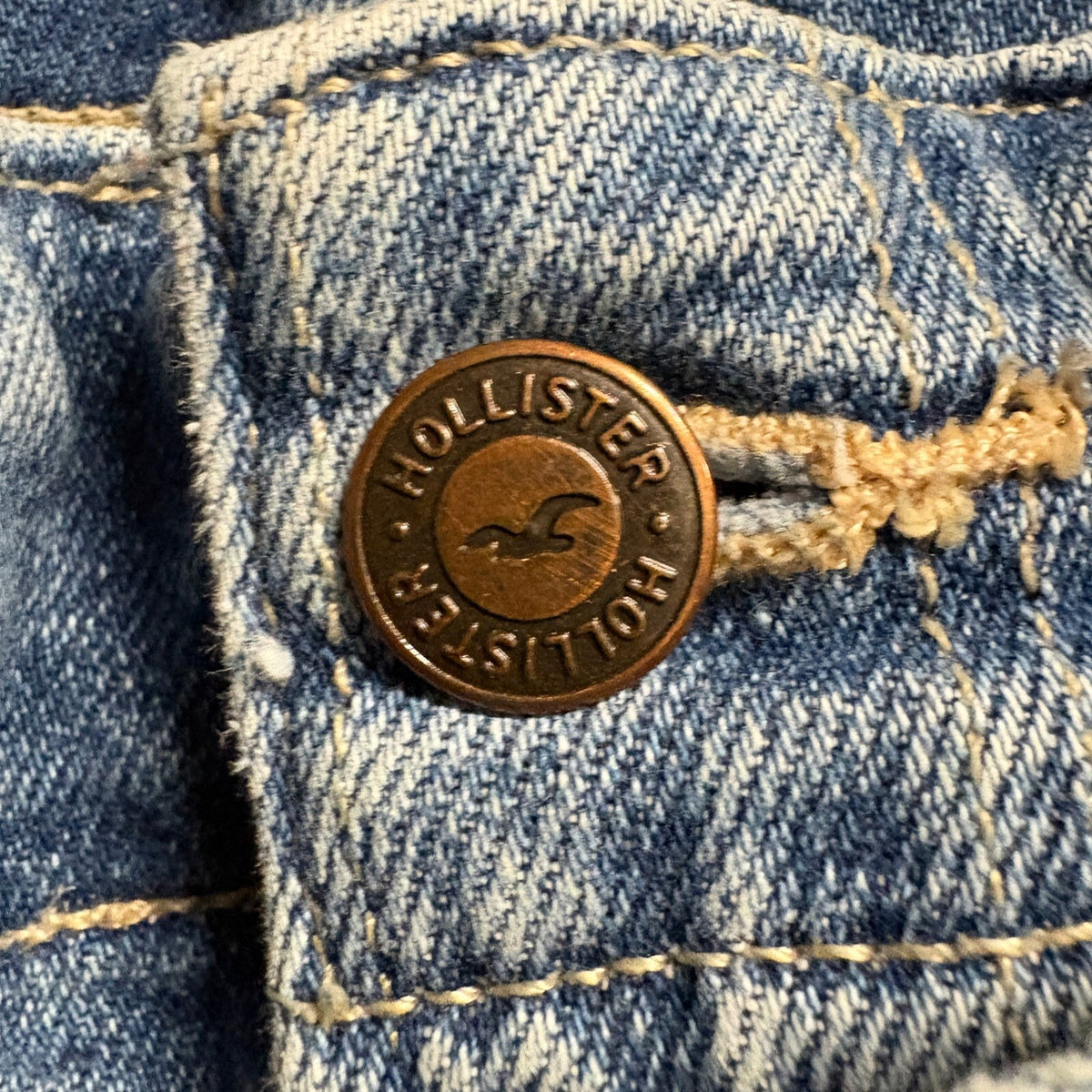 Hollister Ultra High Rise Mom Jeans Womens 3R W26 L27 Blue Stretch Denim Raw Hem