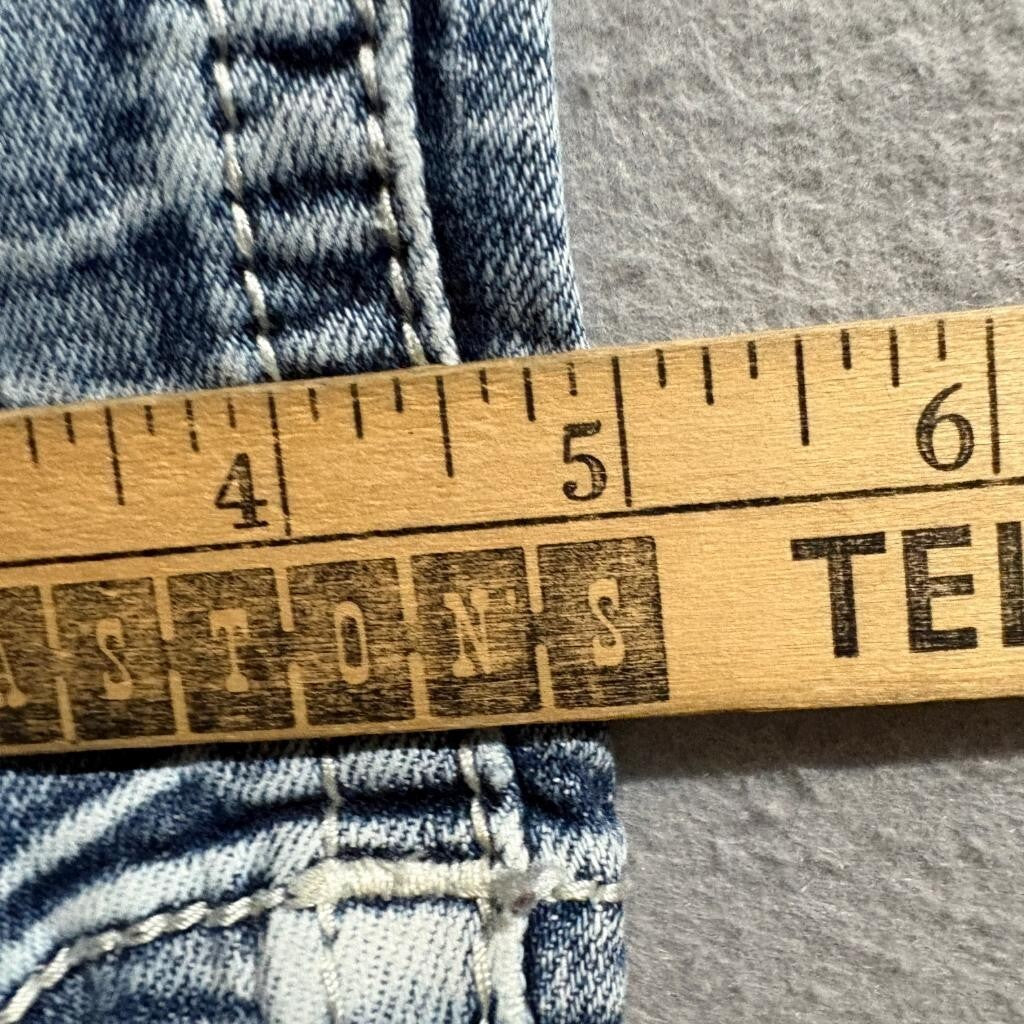 Miss Me Low Rise Skinny Jeans Womens 29 Blue Distressed Sequins J3608S2R