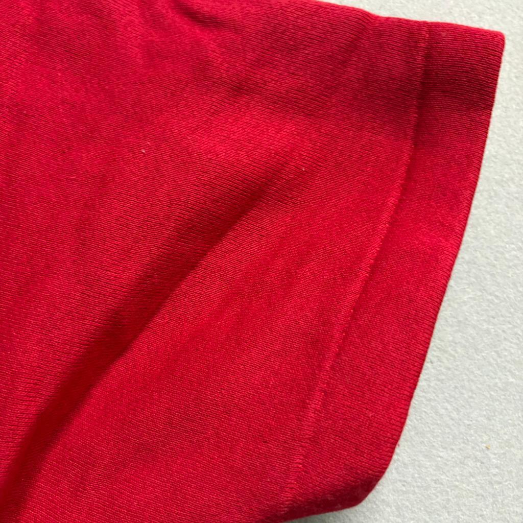 Vintage Fruit of the Loom Sweatshirt Mens XL Red Short Sleeve Blank USA Made