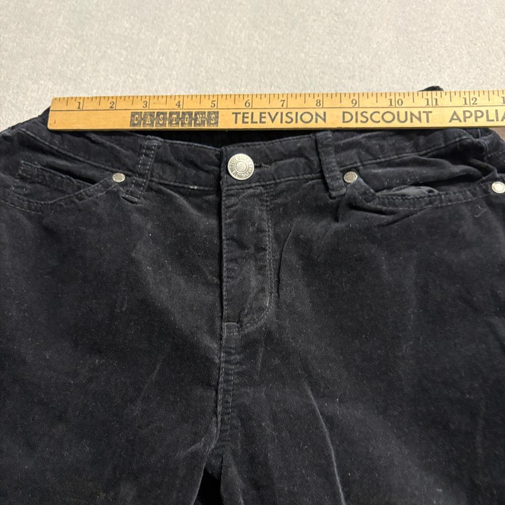 Buffalo David Bitton Marvel Velvet Skinny Jeans Womens 4/27 Black Mid Rise