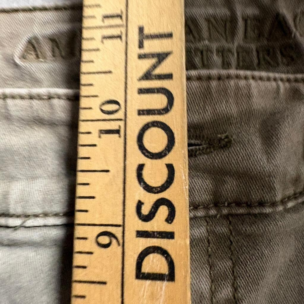 American Eagle Outfitters Pants Womens 12 Regular Green Skinny Utility Seam