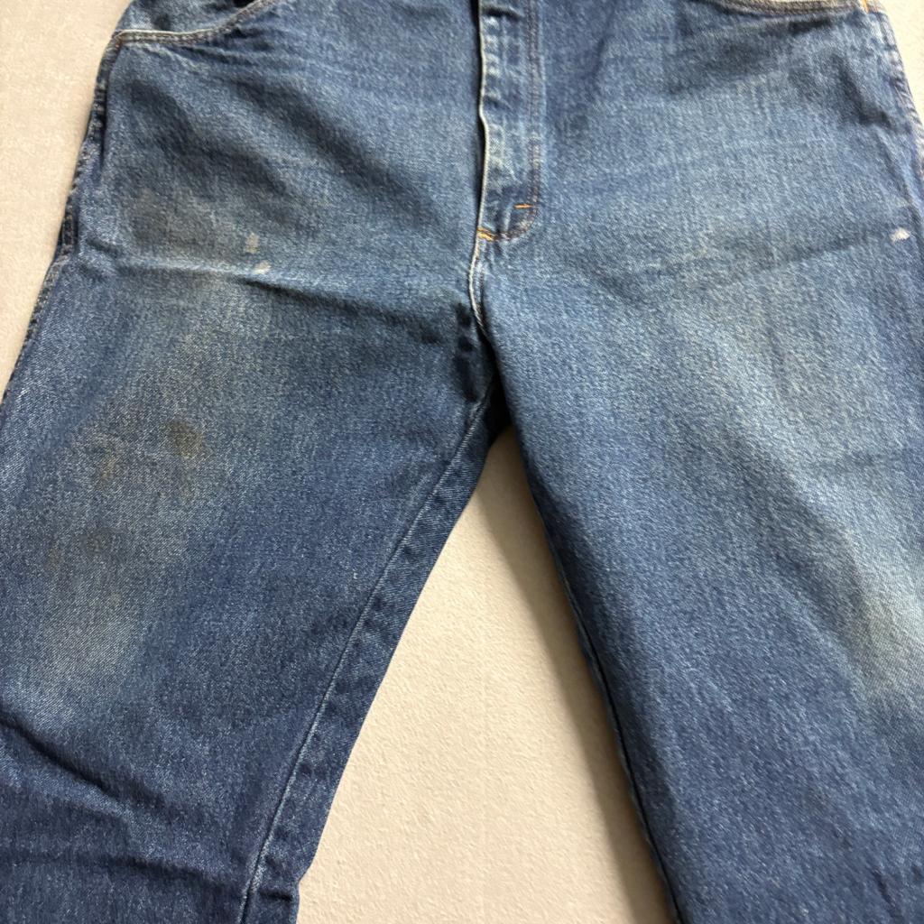 Rustler Mens Blue Denim Jeans 38x34 Straight Leg Workwear Cotton